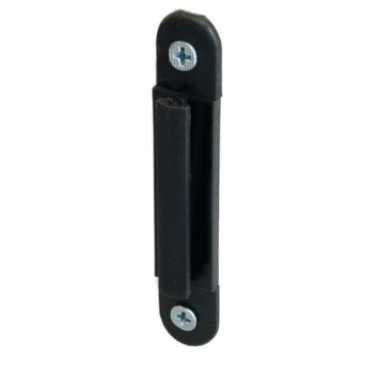 Fijador de correa de pared negro en ABS SS