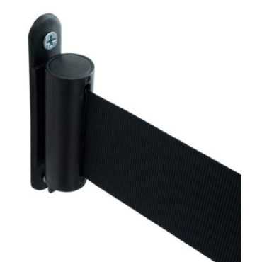 Fijador de correa de pared negro en ABS SS