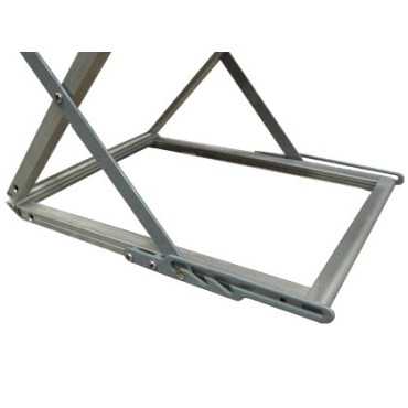 Portafolletos de aluminio con 6 bandejas acrílicas Z| titular del catálogo