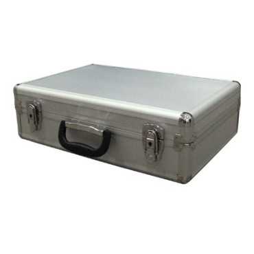 Portafolletos de aluminio con 6 bandejas acrílicas Z| titular del catálogo