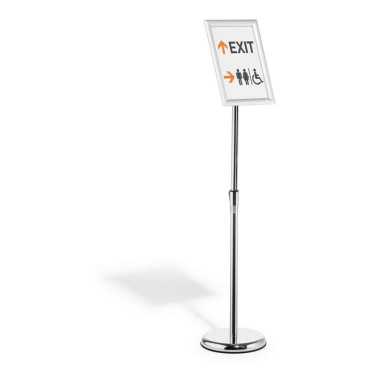 Soporte de suelo con marco de aluminio encajable A4