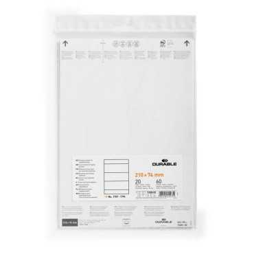 Insertar hojas de 210x74 mm