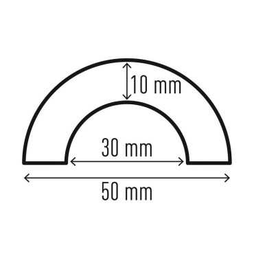 Pack 5- Perfil de protección de tubos P30