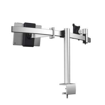 Soporte de monitor PRO para 1 pantalla y 1 tableta, abrazadera de mesa