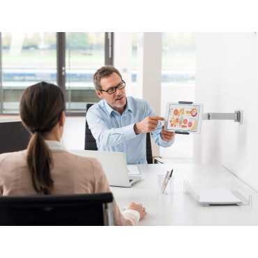 brazo de pared para tablet|soporte de pared para tablet|tablet en pared|soporte ajustable pared tablet