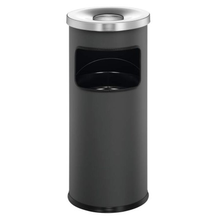 Cubo de basura redondo de 17L con cenicero SAFE