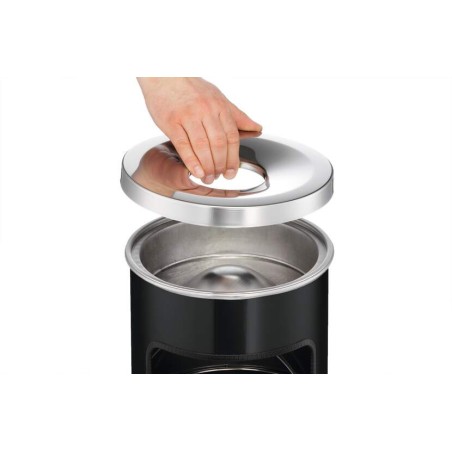 Cubo de basura redondo de 17L con cenicero SAFE
