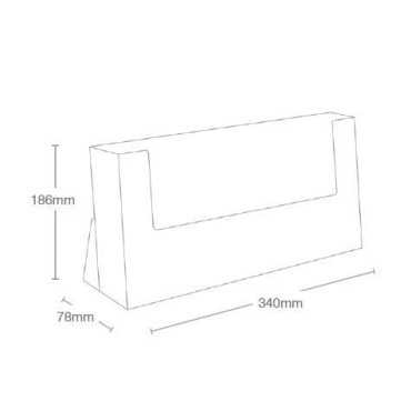 Portafolletos horizontal A4|display sobremesa