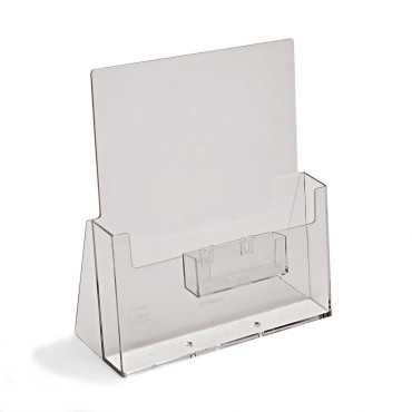 Porta-tarjetas de visita porta folletos|tarjetero vertical p mesa|portatarjetas comercial de acrílico