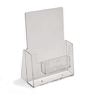 Porta-tarjetas de visita porta folletos|tarjetero vertical p mesa|portatarjetas comercial de acrílico
