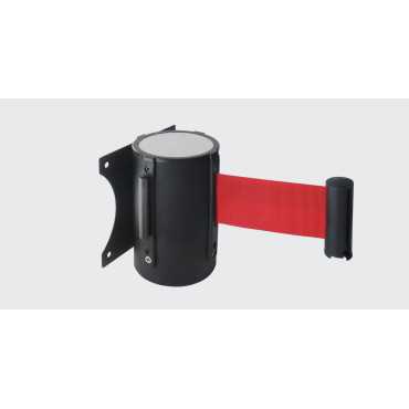 Cinta extensible roja 3m con soporte negro