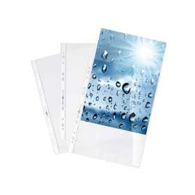 pack 100 Funda Plástica Perforada Premium A4 Transparente