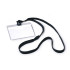 Portanombres 60x90 mm con lanyard Correa para el cuello / cordón para insignia |Cordón para acreditación – Durable 10 units