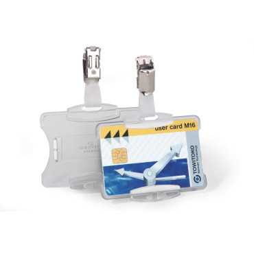 Portanombres 60×90 mm con lanyard / cordón para acreditación