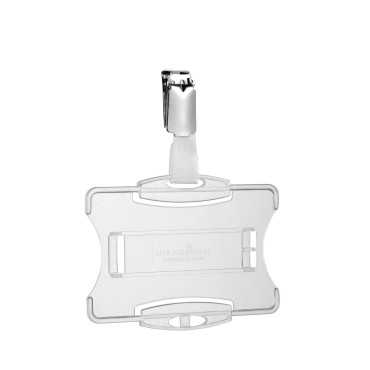 Portanombres 60×90 mm con lanyard / cordón para acreditación