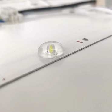 Letrero mural redondo con LED e impresión