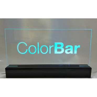 acrílico iluminado con led 50 X 20 cm