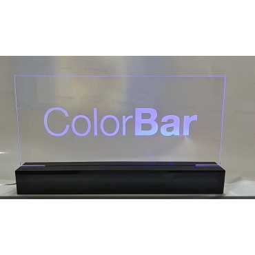 acrílico iluminado con led 50 X 20 cm