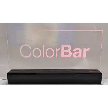 acrílico iluminado con led 50 X 20 cm