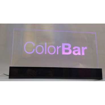 acrílico iluminado con led 50 X 20 cm